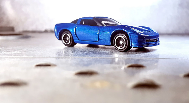 Illustration for article titled A blue Corvette
